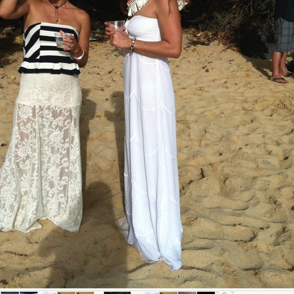 ❤️SOLD❤️Boho style Tamara Catz strapless dress - Picture 7 of 7